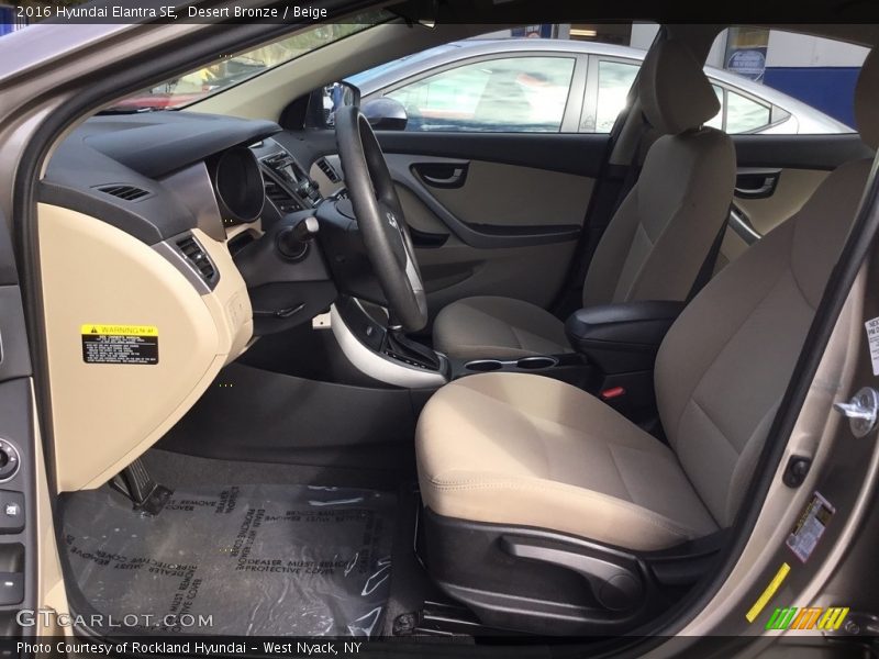 Desert Bronze / Beige 2016 Hyundai Elantra SE