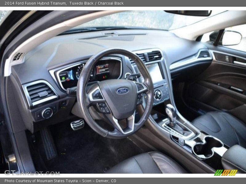 Tuxedo Black / Charcoal Black 2014 Ford Fusion Hybrid Titanium