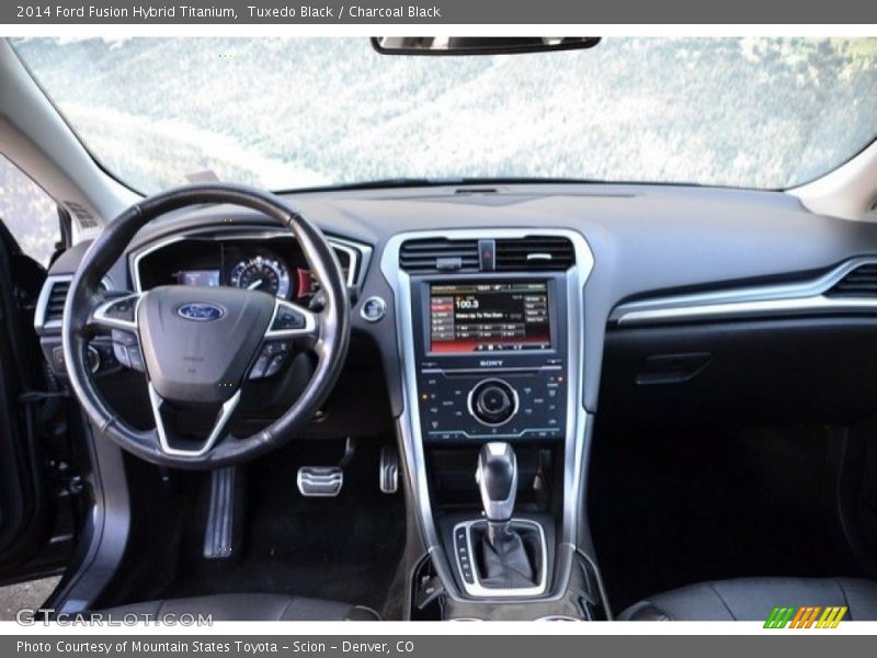 Tuxedo Black / Charcoal Black 2014 Ford Fusion Hybrid Titanium