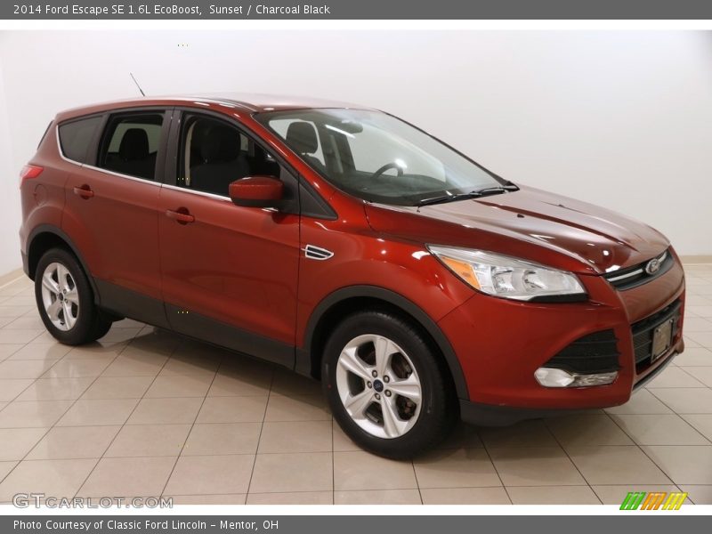 Sunset / Charcoal Black 2014 Ford Escape SE 1.6L EcoBoost