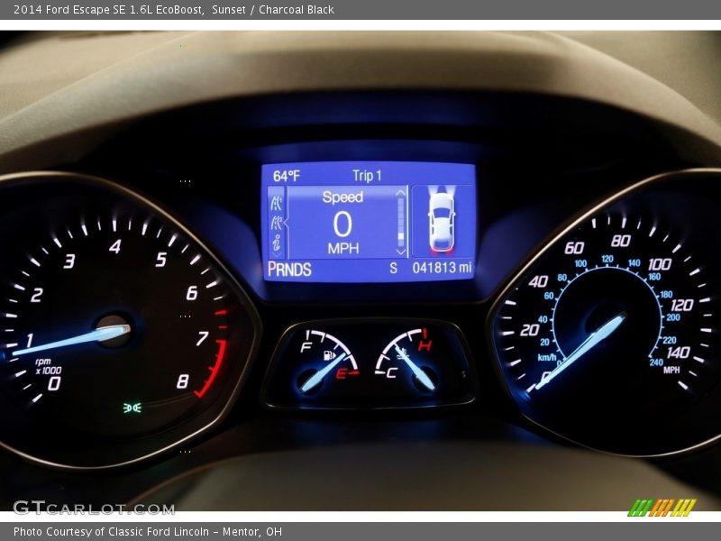 Sunset / Charcoal Black 2014 Ford Escape SE 1.6L EcoBoost