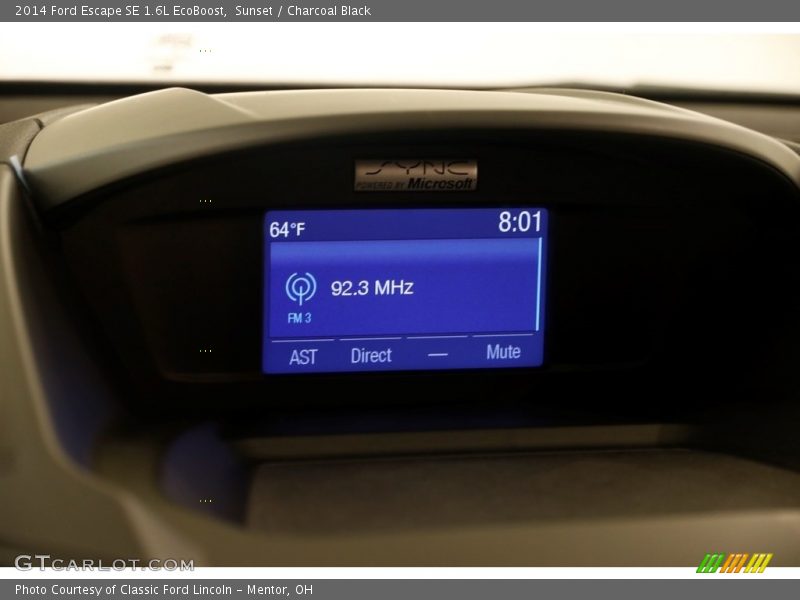 Sunset / Charcoal Black 2014 Ford Escape SE 1.6L EcoBoost