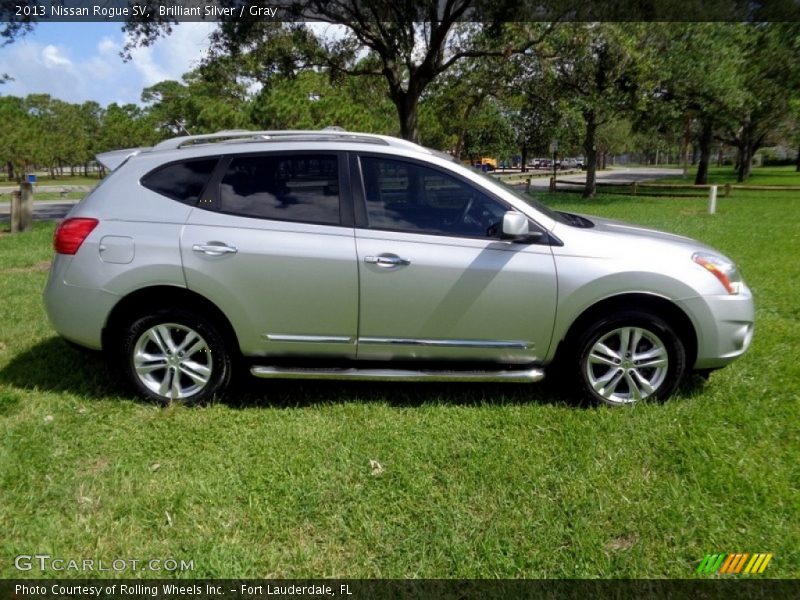 Brilliant Silver / Gray 2013 Nissan Rogue SV