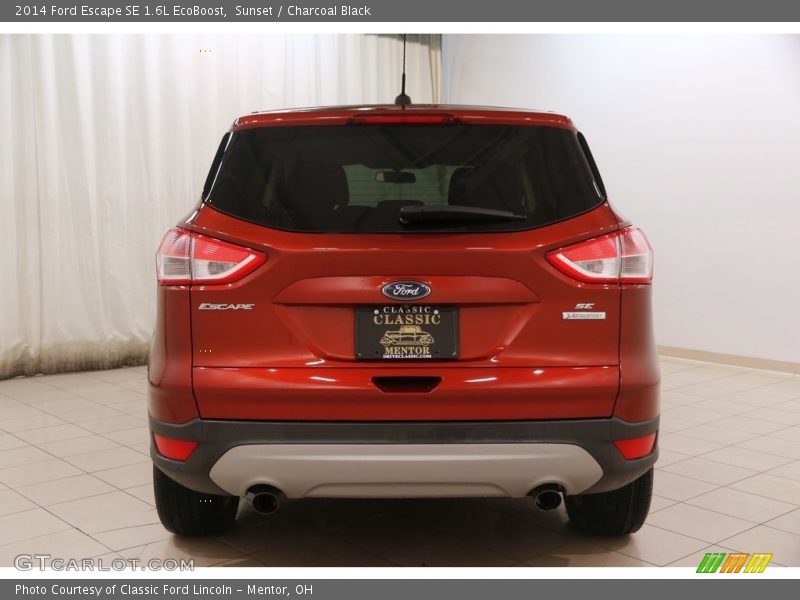 Sunset / Charcoal Black 2014 Ford Escape SE 1.6L EcoBoost