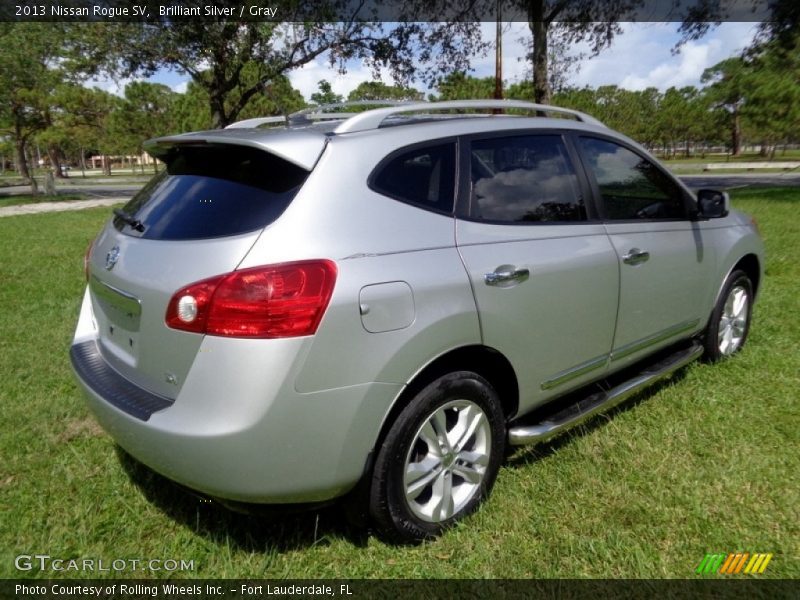Brilliant Silver / Gray 2013 Nissan Rogue SV