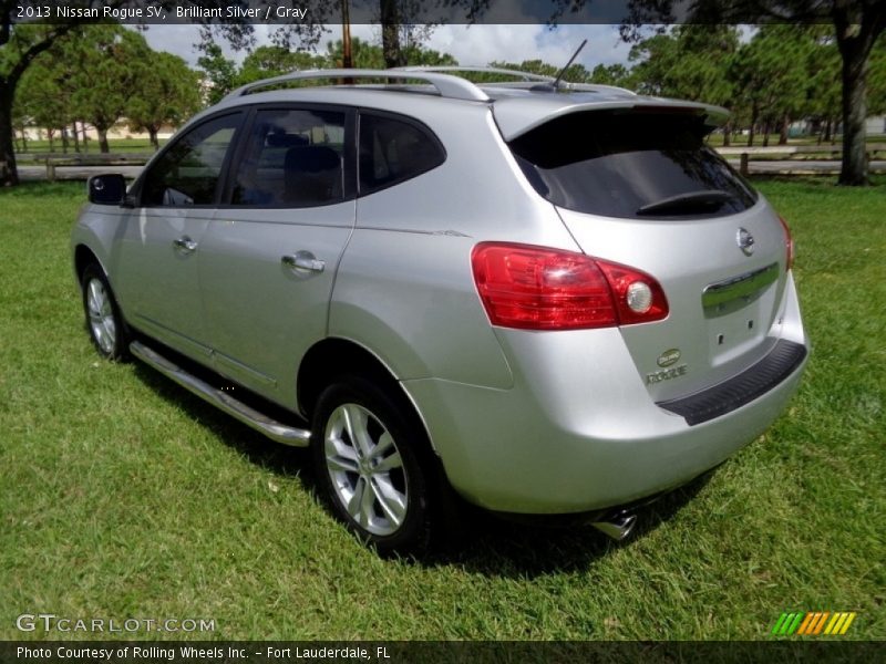 Brilliant Silver / Gray 2013 Nissan Rogue SV