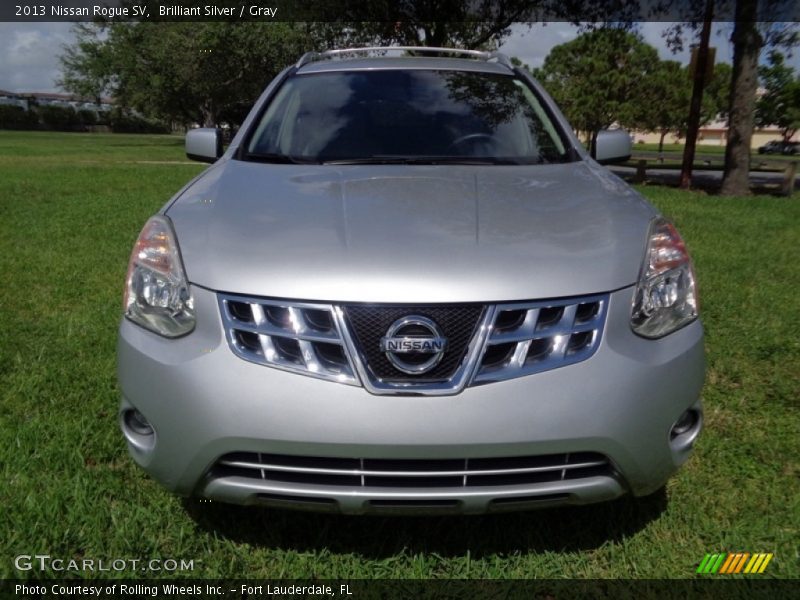 Brilliant Silver / Gray 2013 Nissan Rogue SV