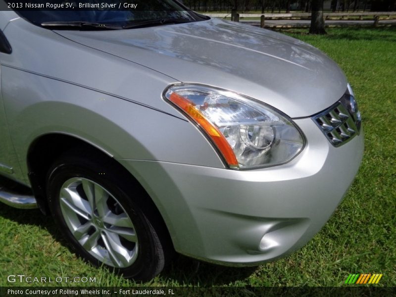 Brilliant Silver / Gray 2013 Nissan Rogue SV