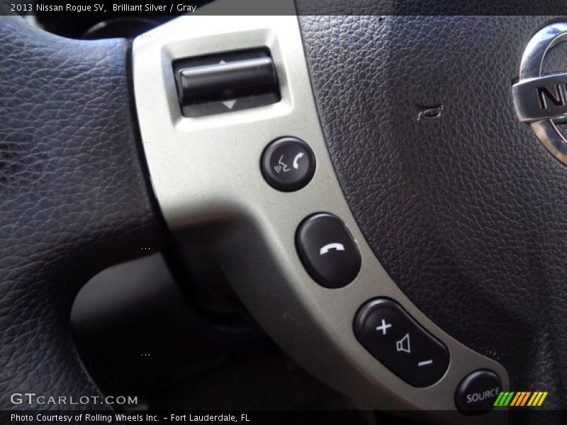 Brilliant Silver / Gray 2013 Nissan Rogue SV