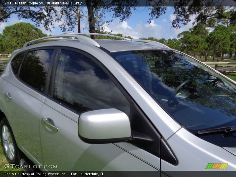 Brilliant Silver / Gray 2013 Nissan Rogue SV