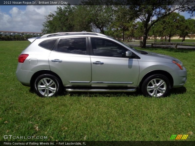 Brilliant Silver / Gray 2013 Nissan Rogue SV
