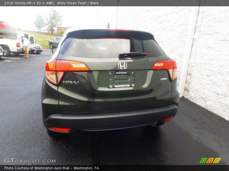 Misty Green Pearl / Black 2018 Honda HR-V EX-L AWD