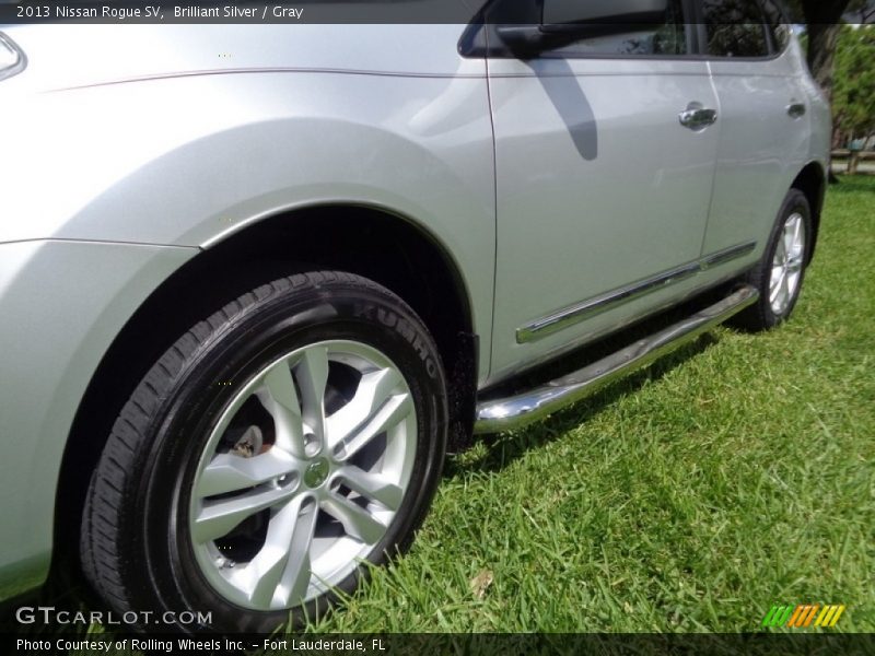 Brilliant Silver / Gray 2013 Nissan Rogue SV