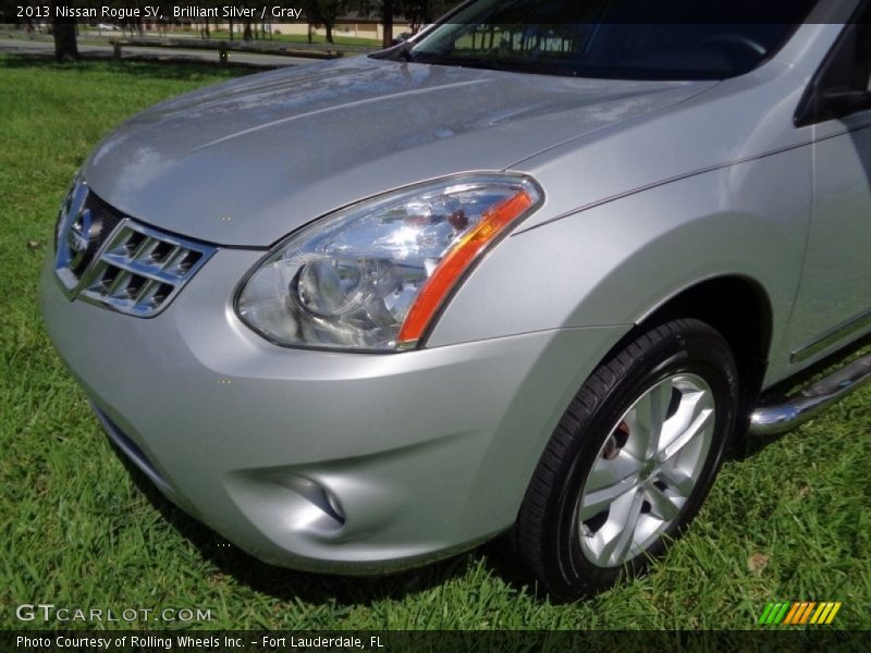 Brilliant Silver / Gray 2013 Nissan Rogue SV