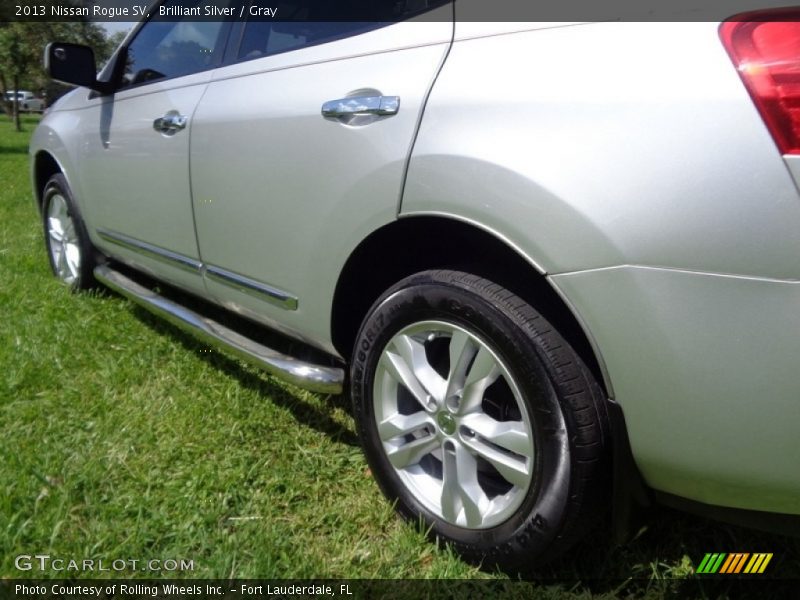 Brilliant Silver / Gray 2013 Nissan Rogue SV