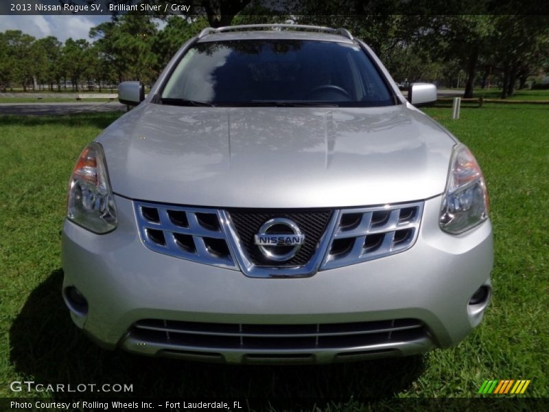 Brilliant Silver / Gray 2013 Nissan Rogue SV