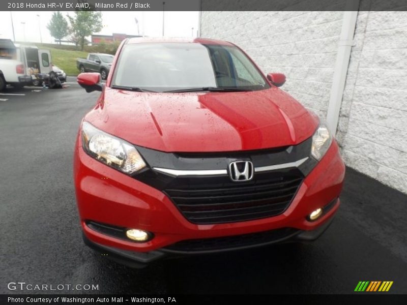 Milano Red / Black 2018 Honda HR-V EX AWD