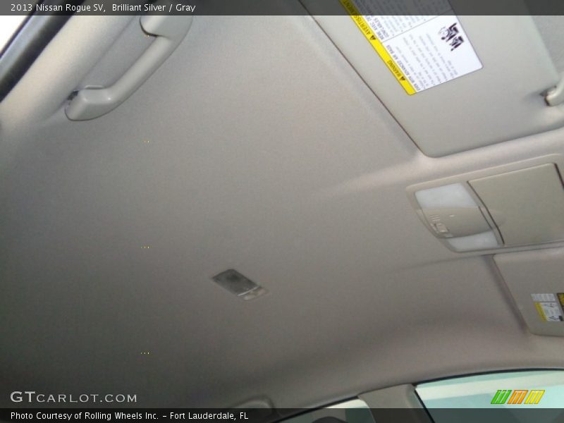Brilliant Silver / Gray 2013 Nissan Rogue SV