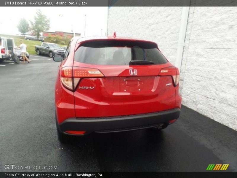 Milano Red / Black 2018 Honda HR-V EX AWD