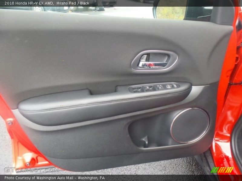 Milano Red / Black 2018 Honda HR-V EX AWD