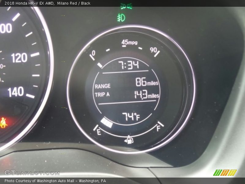 Milano Red / Black 2018 Honda HR-V EX AWD