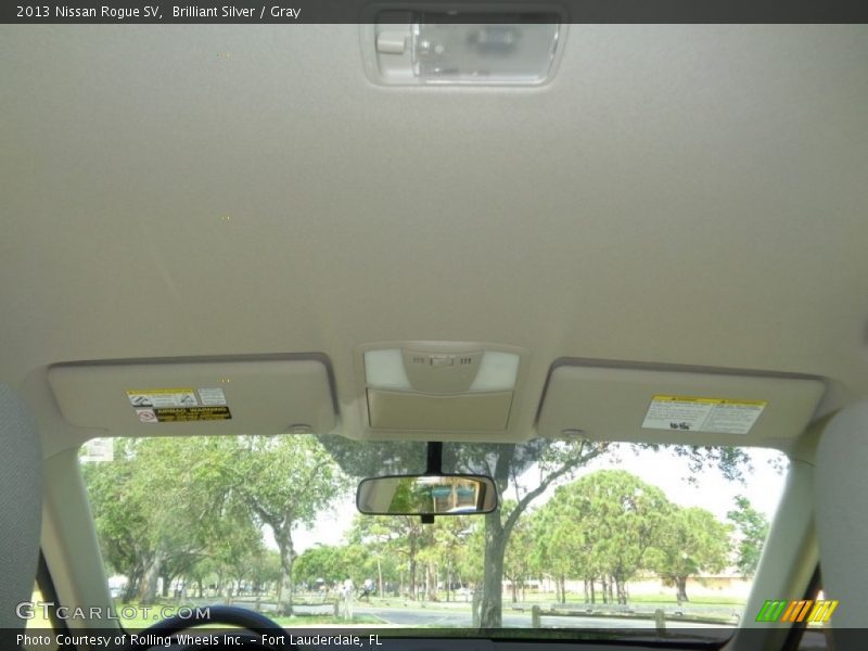 Brilliant Silver / Gray 2013 Nissan Rogue SV