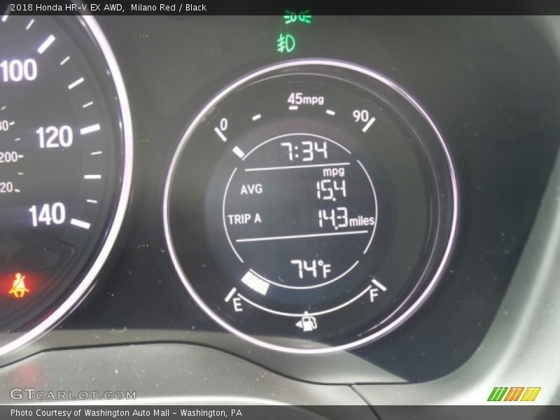 Milano Red / Black 2018 Honda HR-V EX AWD