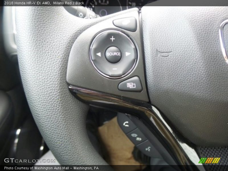Milano Red / Black 2018 Honda HR-V EX AWD