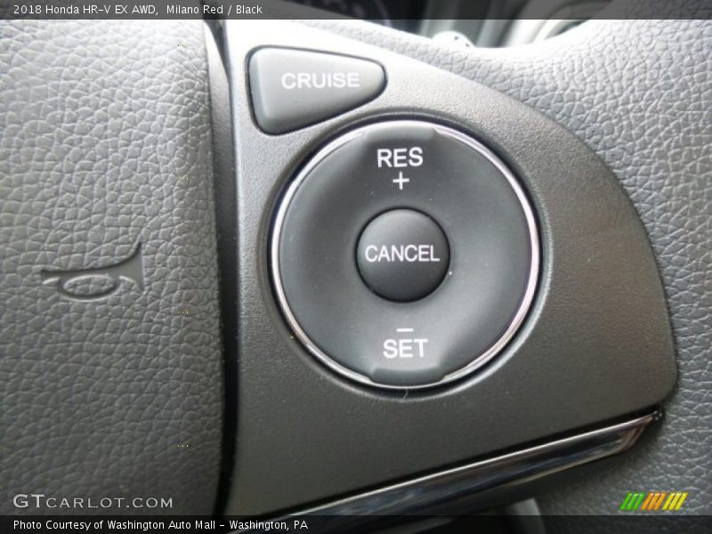 Milano Red / Black 2018 Honda HR-V EX AWD