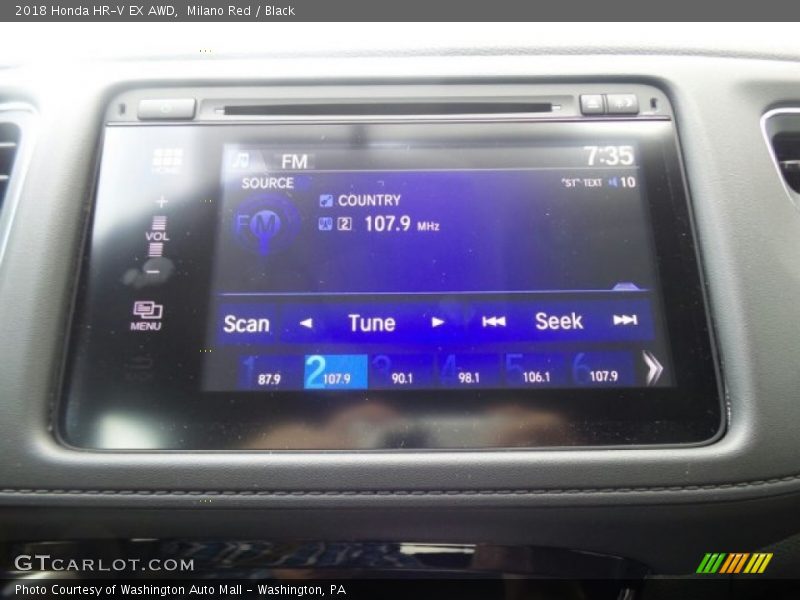 Milano Red / Black 2018 Honda HR-V EX AWD