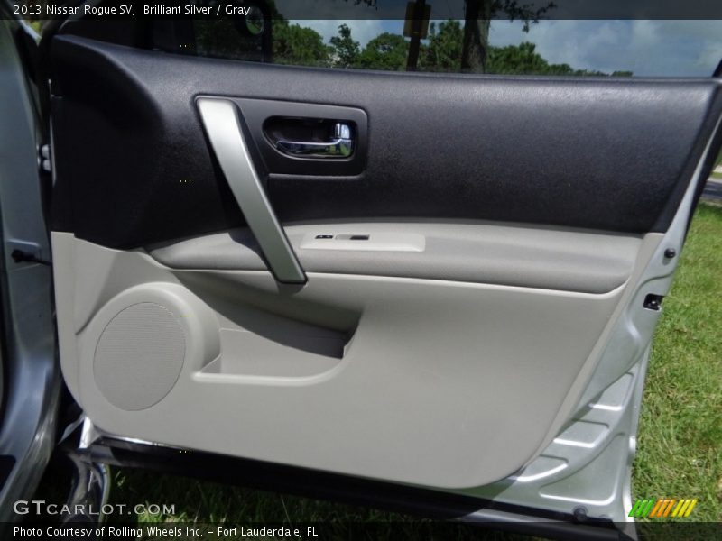 Brilliant Silver / Gray 2013 Nissan Rogue SV