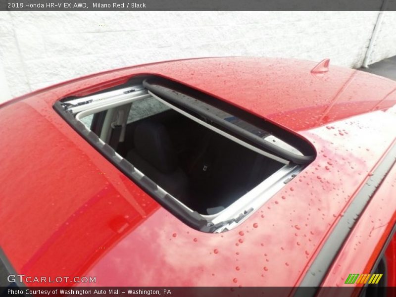 Milano Red / Black 2018 Honda HR-V EX AWD