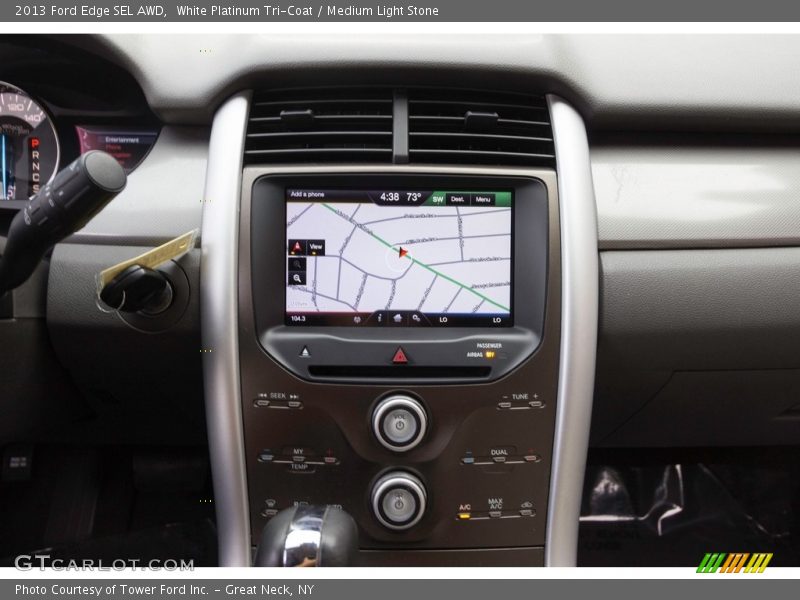 White Platinum Tri-Coat / Medium Light Stone 2013 Ford Edge SEL AWD