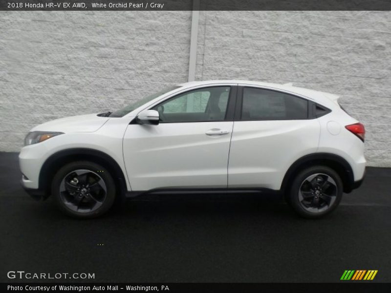 White Orchid Pearl / Gray 2018 Honda HR-V EX AWD