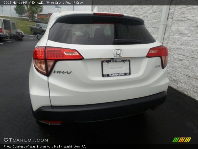 White Orchid Pearl / Gray 2018 Honda HR-V EX AWD