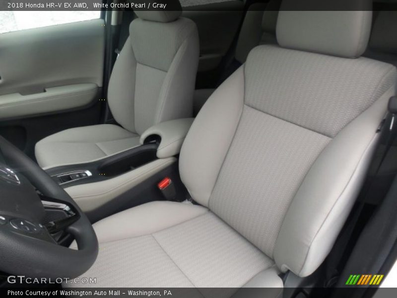White Orchid Pearl / Gray 2018 Honda HR-V EX AWD