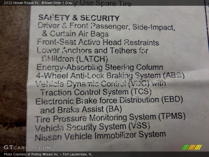 Brilliant Silver / Gray 2013 Nissan Rogue SV