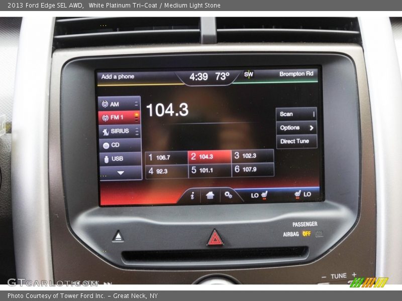 White Platinum Tri-Coat / Medium Light Stone 2013 Ford Edge SEL AWD