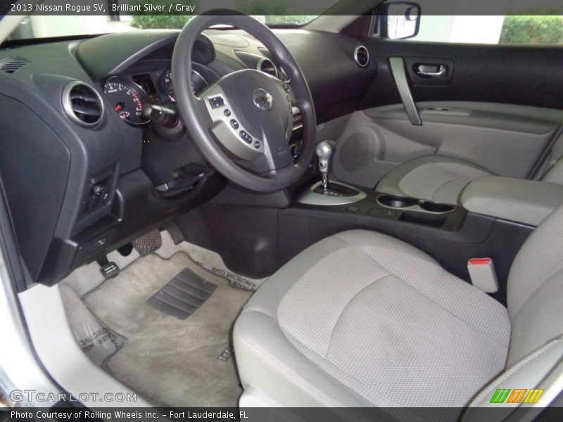 Brilliant Silver / Gray 2013 Nissan Rogue SV