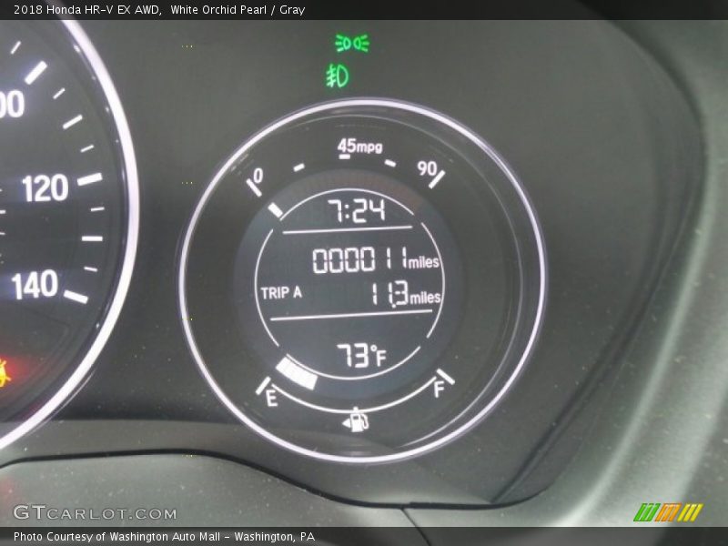 White Orchid Pearl / Gray 2018 Honda HR-V EX AWD