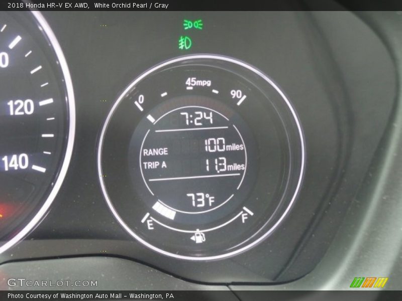 White Orchid Pearl / Gray 2018 Honda HR-V EX AWD