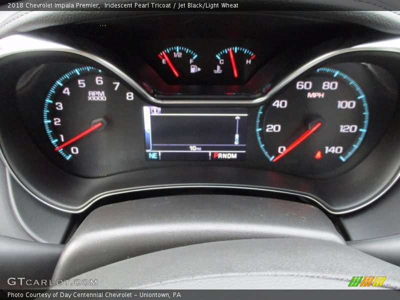 Iridescent Pearl Tricoat / Jet Black/Light Wheat 2018 Chevrolet Impala Premier