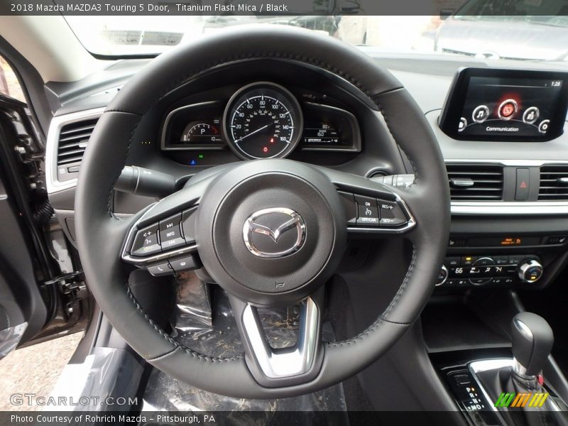 Titanium Flash Mica / Black 2018 Mazda MAZDA3 Touring 5 Door