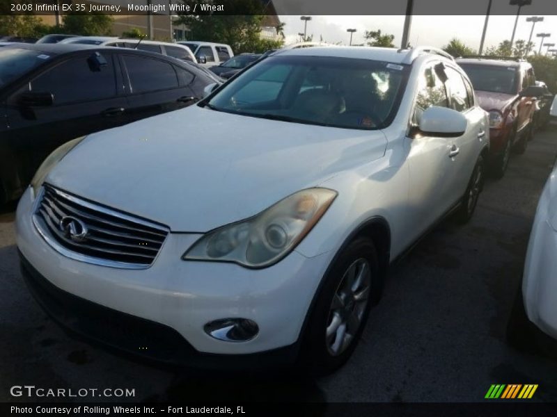 Moonlight White / Wheat 2008 Infiniti EX 35 Journey