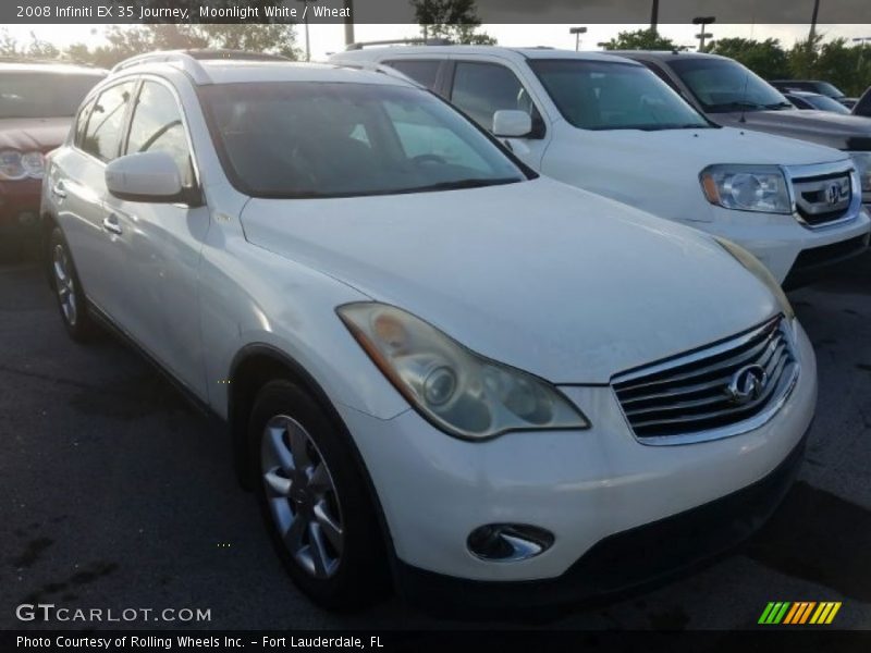 Moonlight White / Wheat 2008 Infiniti EX 35 Journey