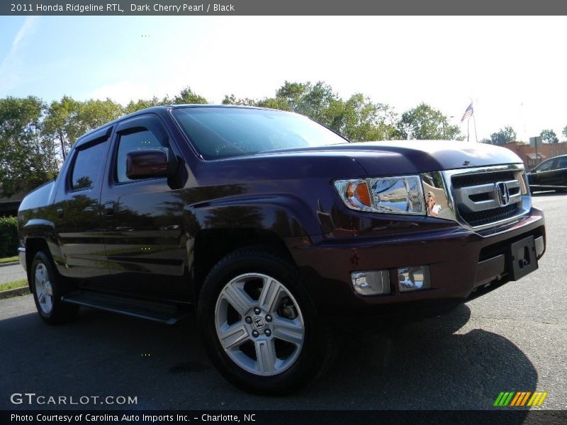Dark Cherry Pearl / Black 2011 Honda Ridgeline RTL