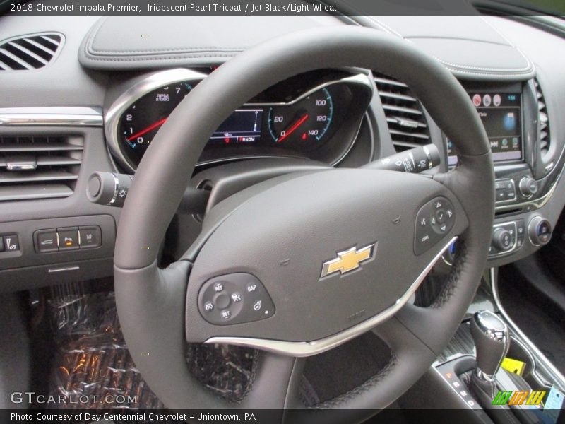Iridescent Pearl Tricoat / Jet Black/Light Wheat 2018 Chevrolet Impala Premier