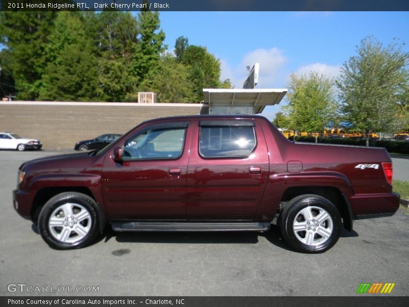 Dark Cherry Pearl / Black 2011 Honda Ridgeline RTL