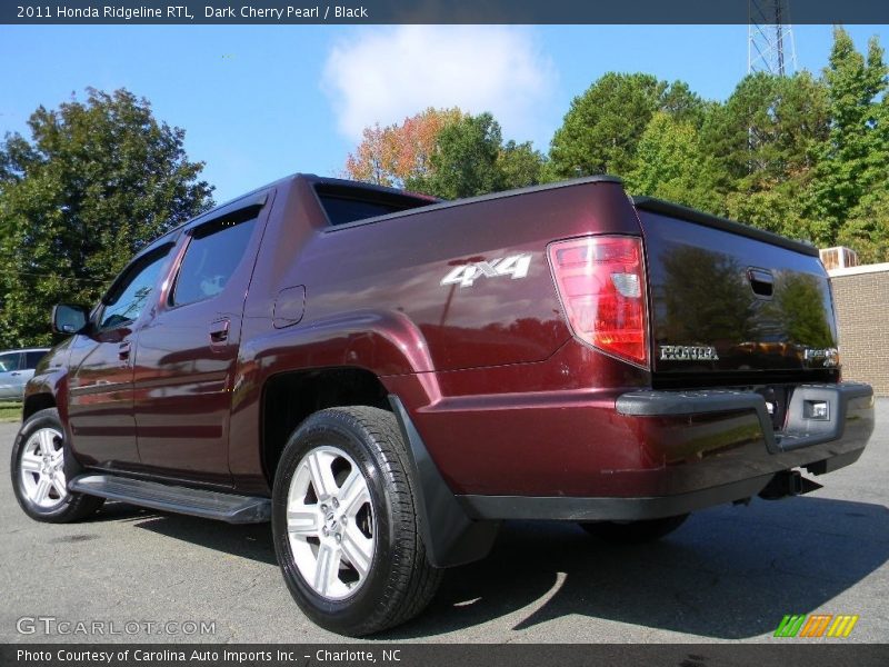 Dark Cherry Pearl / Black 2011 Honda Ridgeline RTL