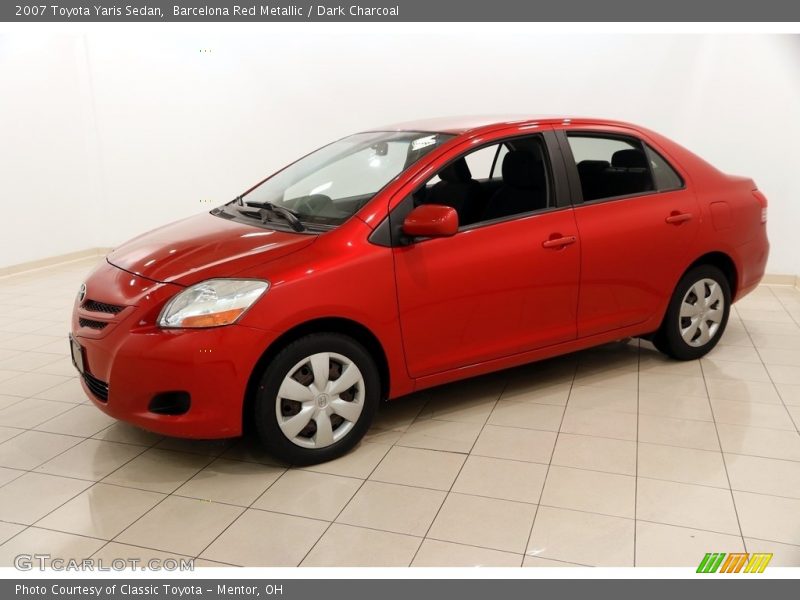 Barcelona Red Metallic / Dark Charcoal 2007 Toyota Yaris Sedan